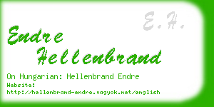 endre hellenbrand business card